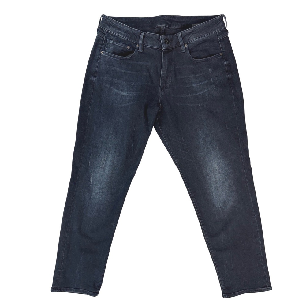 G-Star Raw Kate Boyfriend Jeans Dark Indigo Faded Distressed W30 L30 D15264-8971